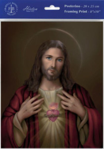 Sacred Heart of Jesus Print - Sold in 3 per pack [HFA1110]
