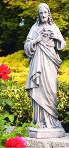 Sacred Heart of Jesus Outdoor Statue 33 Inches [MSA3020]