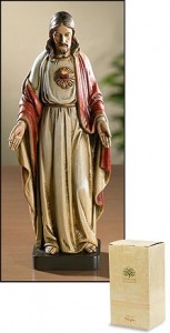 Sacred Heart of Jesus Statue - 8“H [MTC002]