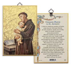 Saint Anthony Prayer 4x6 Mosaic Plaque [HFA5082]