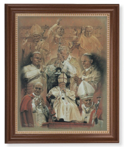 Saint John Paul II Collage 11x14 Framed Print Artboard [HFA5058]