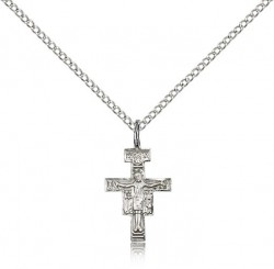 Women's Small San Damiano Crucifix Pendant [BM0592]