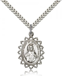 Pointed Tip Scapular Medal Necklace [BM0602]