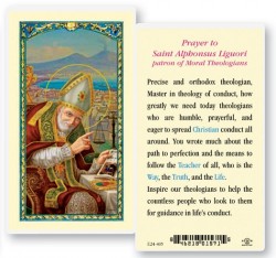 St. Alphonsus Laminated Prayer Cards 25 Pack [HPR403]