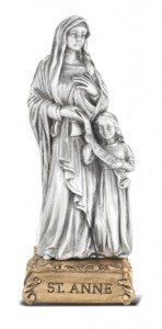 Saint Anne Pewter Statue 4 Inch [HRST610]
