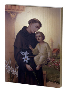 St. Anthony Embossed Wood Plaque [HWP303]