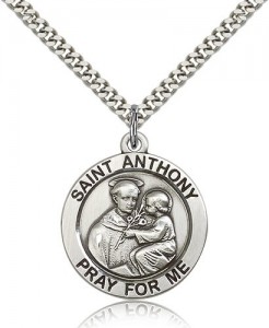 Round Saint Anthony Medal - Quarter Size [BM0641]