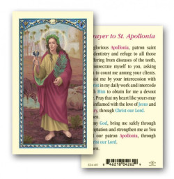 St. Apollonia Laminated Prayer Card [HPR407]