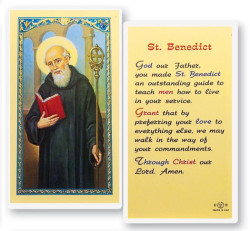 St. Benedict, God Our Father Laminated Prayer Card [HPR645]
