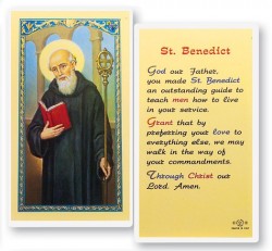 St. Benedict, God Our Father Laminated Prayer Cards 25 Pack [HPR645]