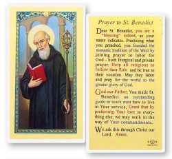St. Benedict Laminated Prayer Card [HPR646]