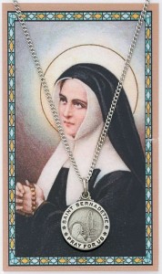 St. Bernadette Medal with Prayer Card [PC0105]
