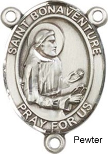 St. Bonaventure Rosary Centerpiece Sterling Silver or Pewter [BLCR0252]