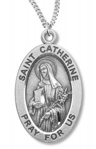 St. Catherine Medal Sterling Silver [HMM1101]