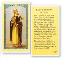 St. Catherine of Siena Laminated Prayer Card [HPR416]