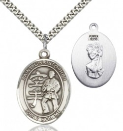 St Christopher Karate Patron Saint Medal [EN6533]