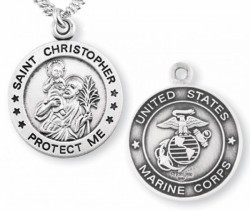 St. Christopher Marine Medal Sterling Silver [REM1006]