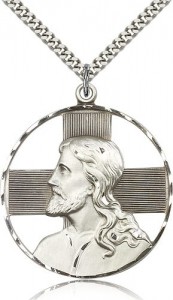 Large Christ Head Medal [BM0689]