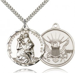 St. Christopher Navy Medal with Eagle [BM0702]