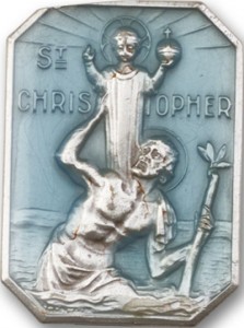 St. Christopher Visor Clip [AUBVC023]