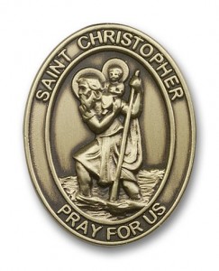 St. Christopher Visor Clip [AUBVC069]