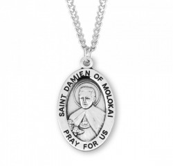 Women's St. Damian of Molokai Oval Medal [HMM3087]