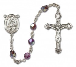 St. Daniel Sterling Silver Heirloom Rosary Fancy Crucifix [RBEN1166]