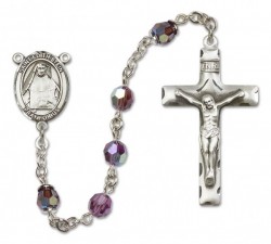 St. Edith Stein Sterling Silver Heirloom Rosary Squared Crucifix [RBEN0179]