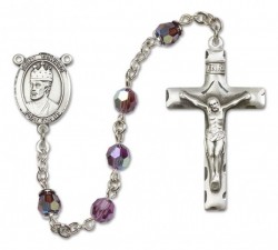 St. Edward the Confessor Sterling Silver Heirloom Rosary Squared Crucifix [RBEN0181]