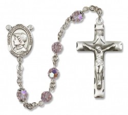 St. Elizabeth Ann Seton Sterling Silver Heirloom Rosary Squared Crucifix [RBEN0184]