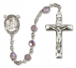 St. Elizabeth of the Visitation Sterling Silver Heirloom Rosary Squared Crucifix [RBEN0186]