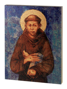 St. Francis of Assisi by Cimabue Embossed Wood Plaque [HWP315]