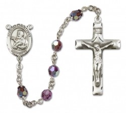St. Francis Xavier Sterling Silver Heirloom Rosary Squared Crucifix [RBEN0200]