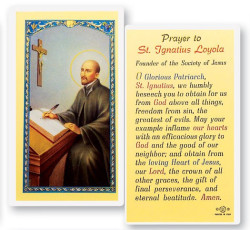 St. Ignatius Loyola Laminated Prayer Card [HPR452]