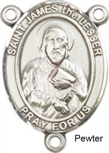 St. James the Lesser Rosary Centerpiece Sterling Silver or Pewter [BLCR0375]