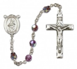 St. Jane Frances de Chantal Sterling Silver Sterling Silver Heirloom Rosary Squared Crucifix [RBEN0231]
