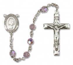 St. John Baptist de la Salle Sterling Silver Heirloom Rosary Squared Crucifix [RBEN0237]