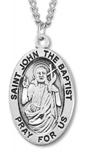 St. John the Baptist Medal Sterling Silver [HMM1121]