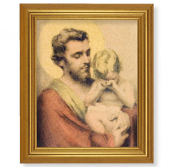 St. Joseph with Crying Jesus 8x10 Framed Print [HFP8040]