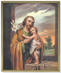 St. Joseph Gold Framed Print [HFA0163]