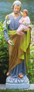 St. Joseph Holding Jesus Statue 34 inches [MSA3011]