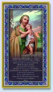 St. Joseph Italian Prayer Plaque [HPP021]