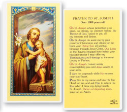 St. Joseph Laminated Prayer Card [HPR630]