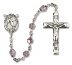 St. Joseph of Cupertino Sterling Silver Heirloom Rosary Squared Crucifix [RBEN0253]