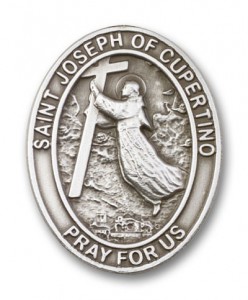 St. Joseph of Cupertino Oval Shaped Visor Clip [AUBVC064]