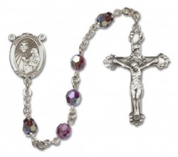 St. Margaret Mary Alacoque Sterling Silver Heirloom Rosary Fancy Crucifix [RBEN1285]