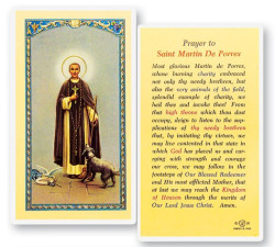 St. Martin De Porres Laminated Prayer Card [HPR492]