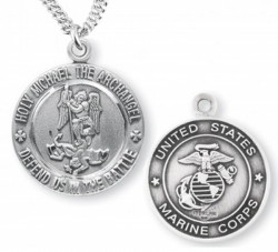 St. Michael Marine Medal Sterling Silver [REM1007]