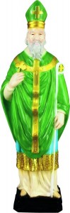 Plastic Saint Patrick Statue - 24 inch [SAP2424]