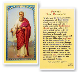 St. Paul Prayer For Patience Laminated Prayer Card [HPR753]